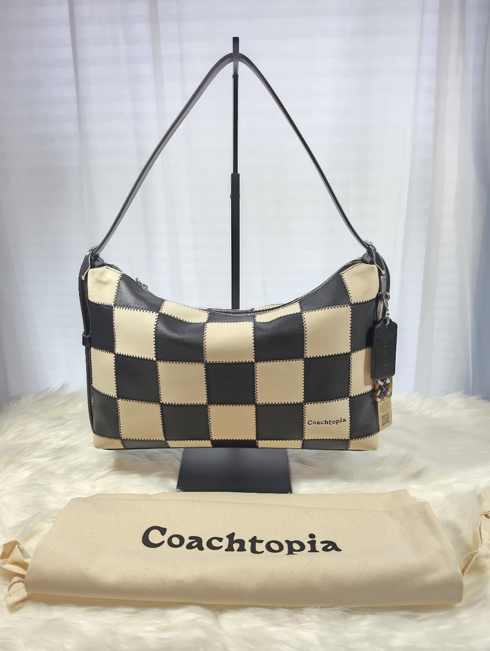 Coachtopia Alter/Ego Slouchy Shoulder Bag Large Black Chalk